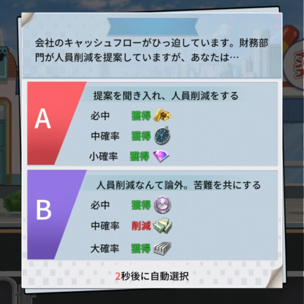 おねがい社長 メイン 入手アイテム①